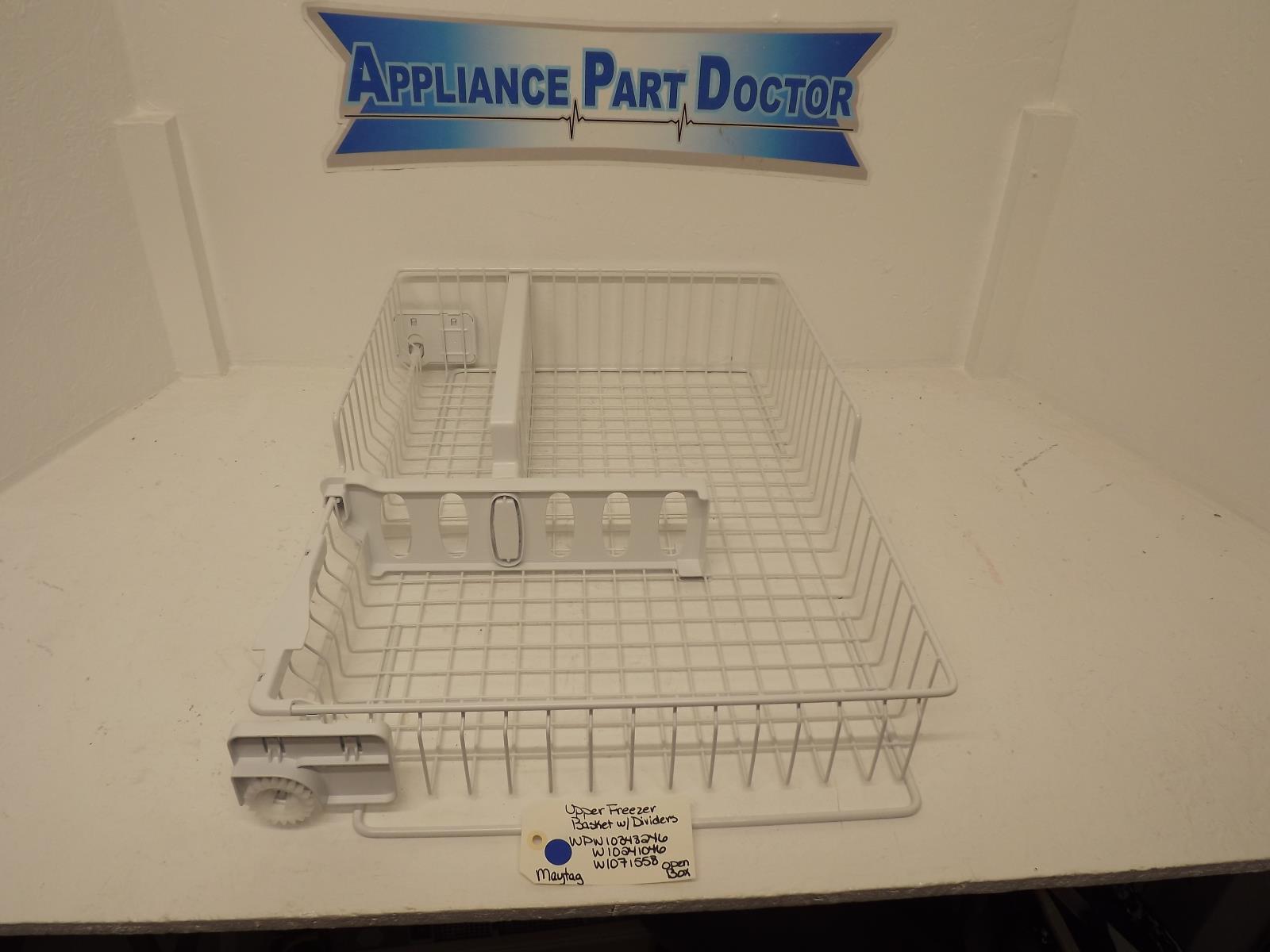 Maytag Refrigerator WPW10348246 W10241046 W10171558 Upper Freezer Basket OB Maytag Refrigerator WPW10348246 W10241046 W10171558 Upper Freezer Basket OB